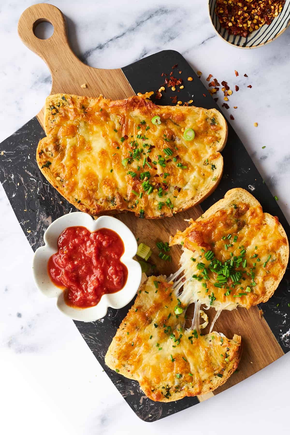 Air fryer cheesy garlic toast.