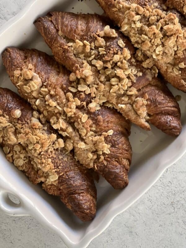 Cinnamon Crisp Apple French Toast Bake at the Table