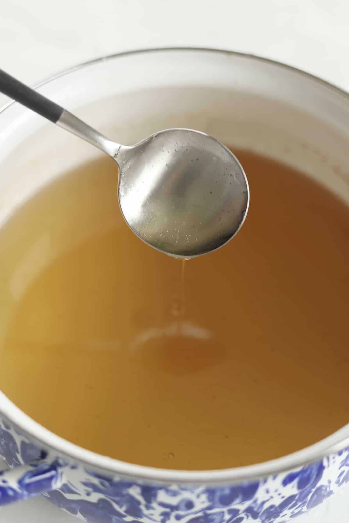 overhead of simple syrup