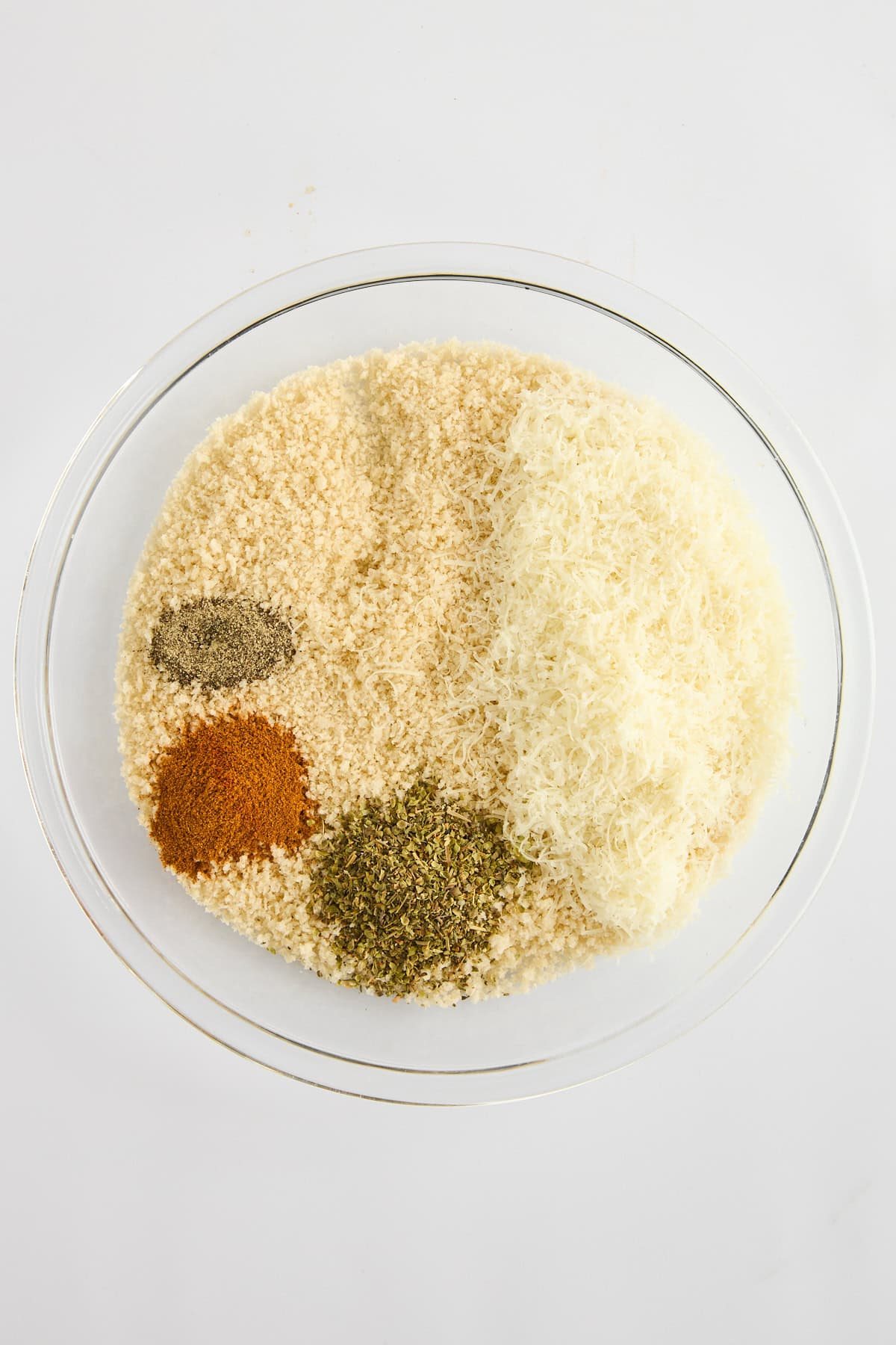Breading mixture in a bowl.