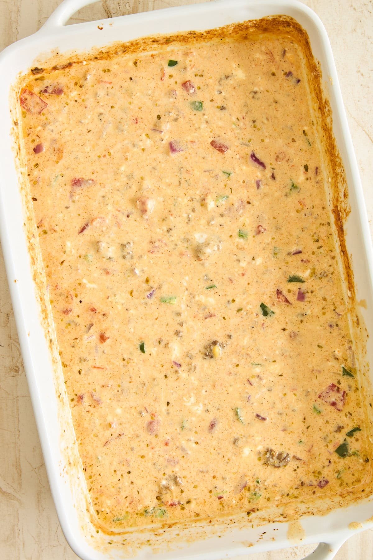 Baked queso dip