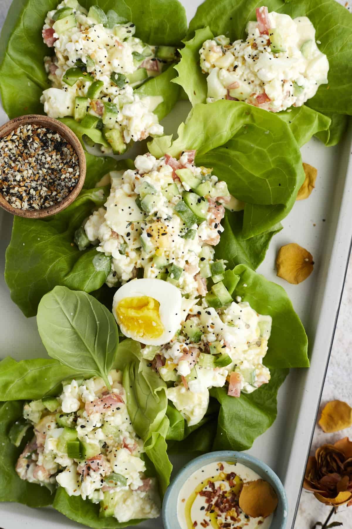 lettuce wraps with egg salad