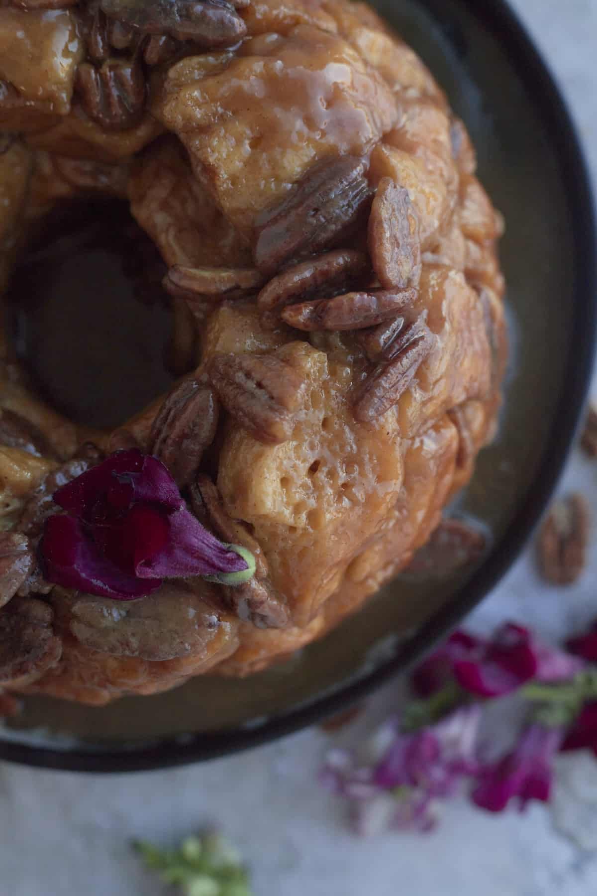 pecan caramel homemade monkey bread.