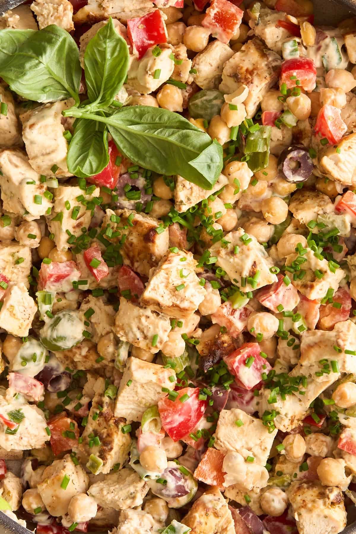 Chicken and chickpea salad