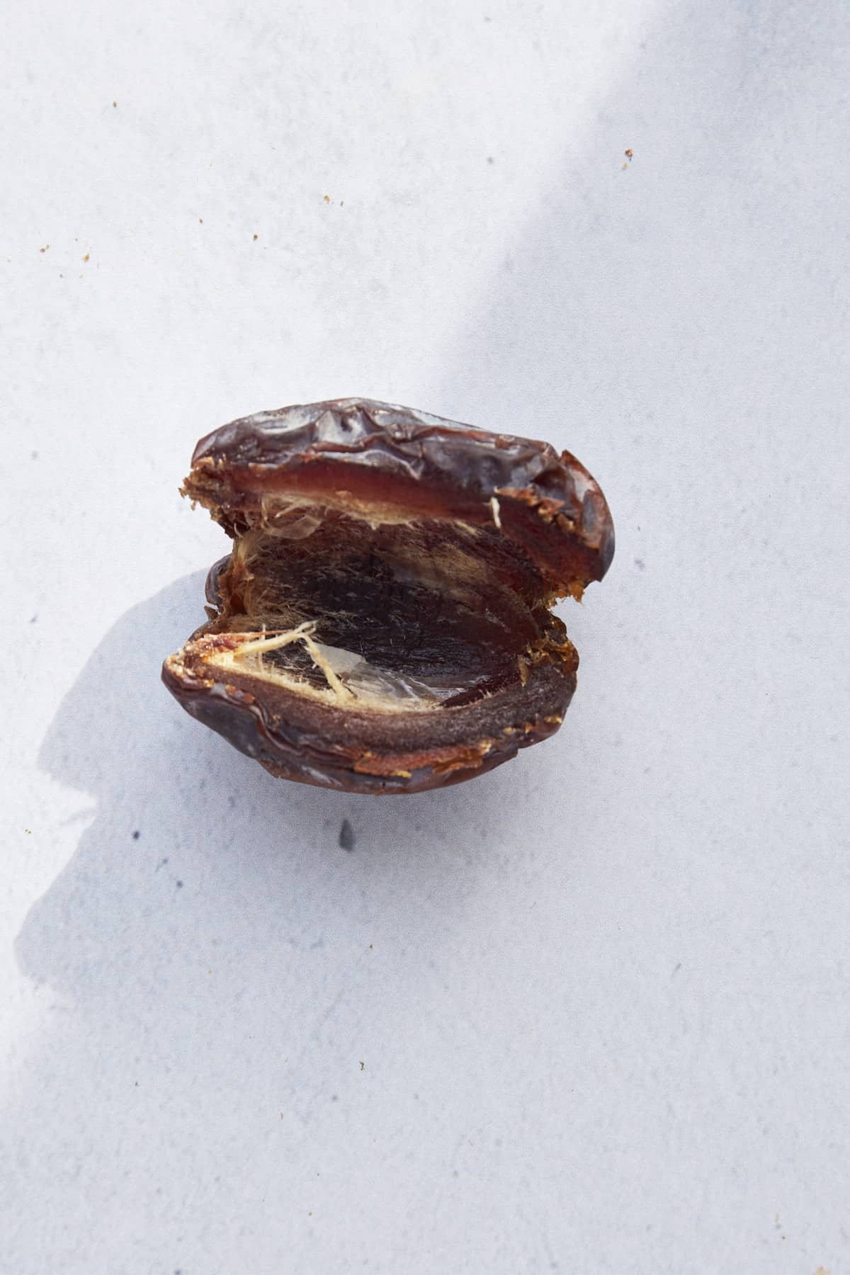 A pitted date.