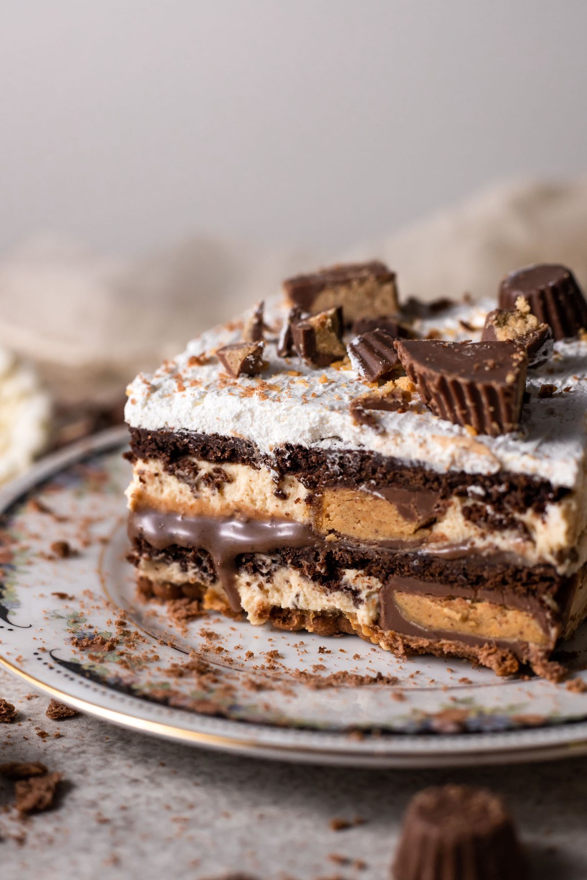 chocolate peanut butter lasagna