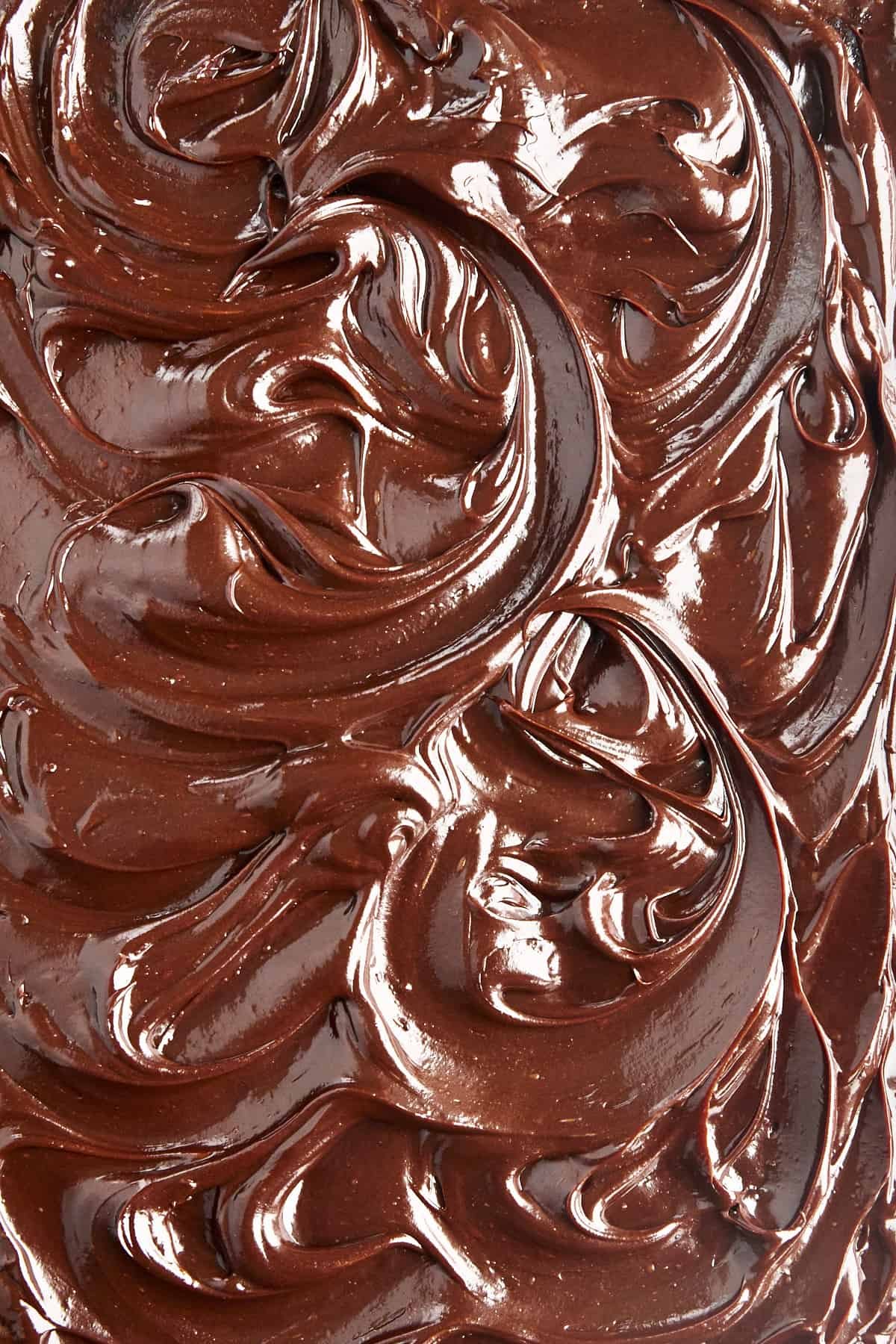 Homemade chocolate frosting.