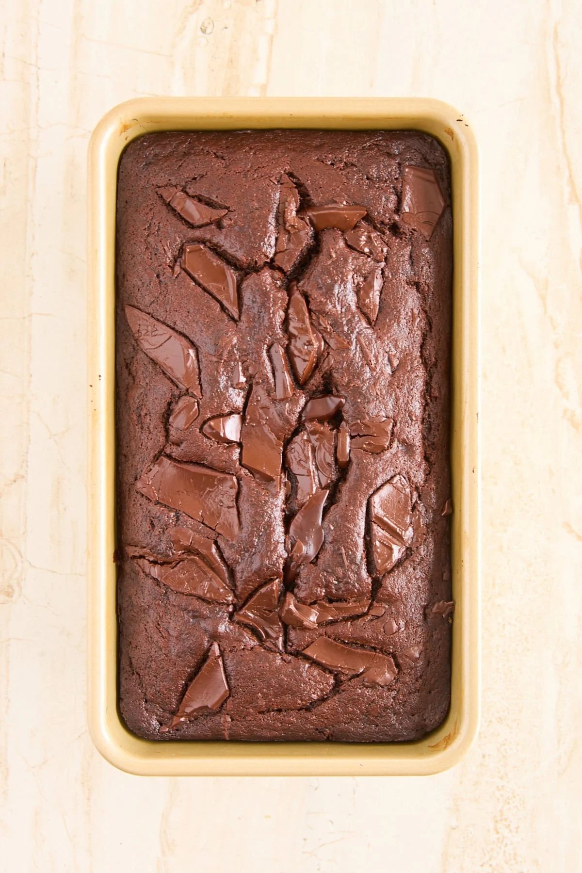 baked double chocolate banana bread