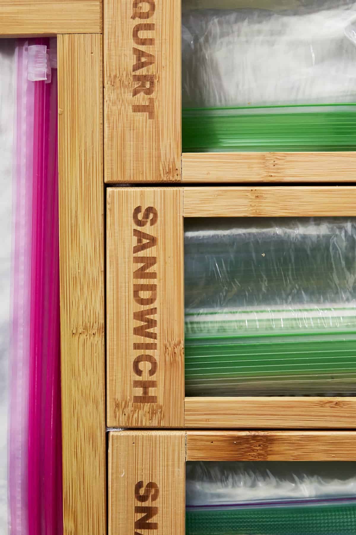 Ziploc bag organizers