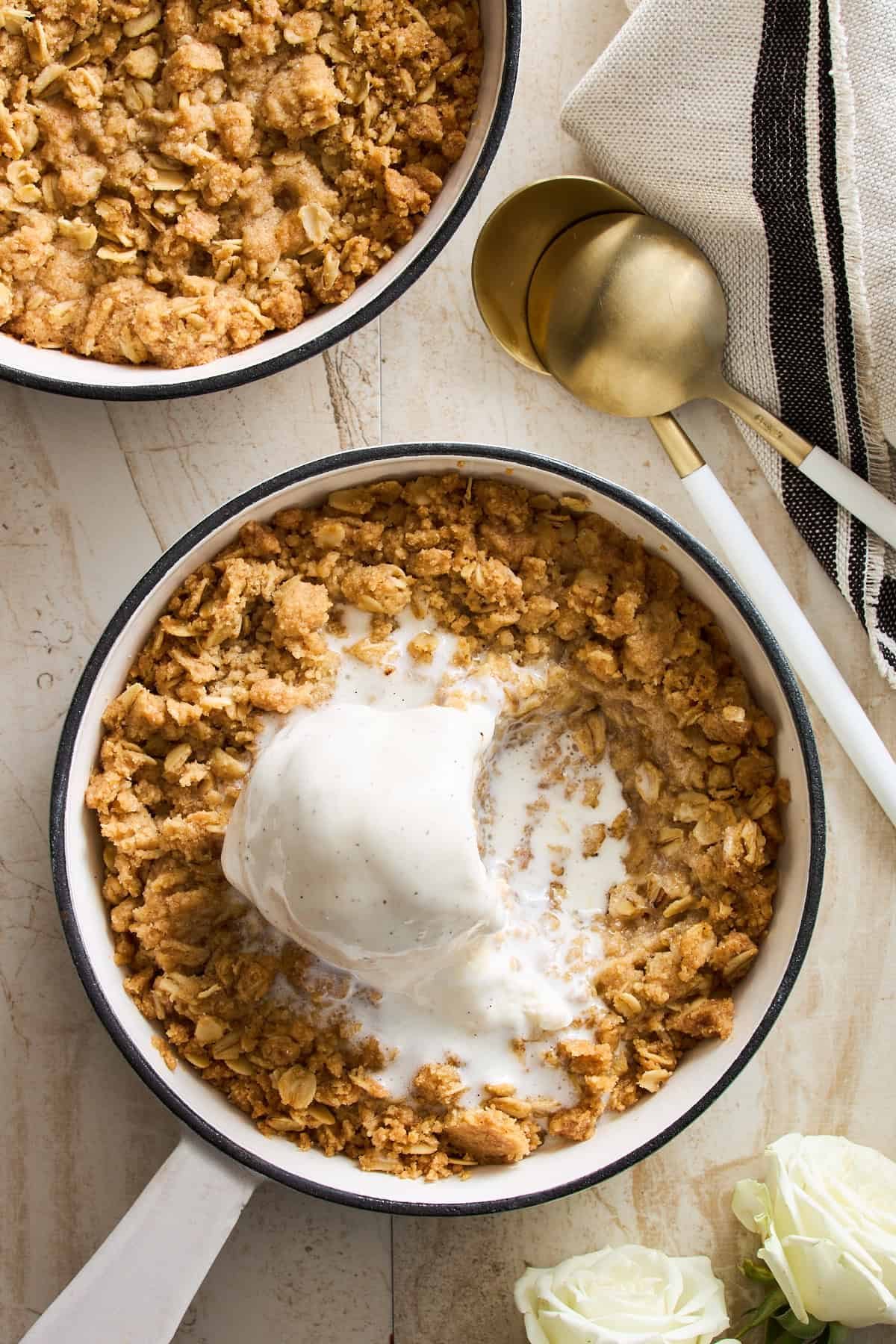Simple Oat Crumble Topping dish