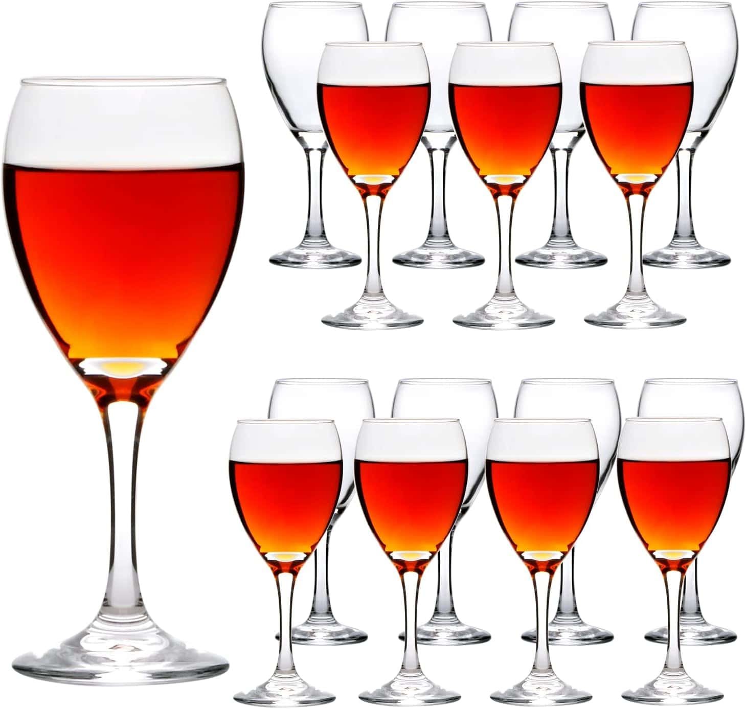 Stem glasses.