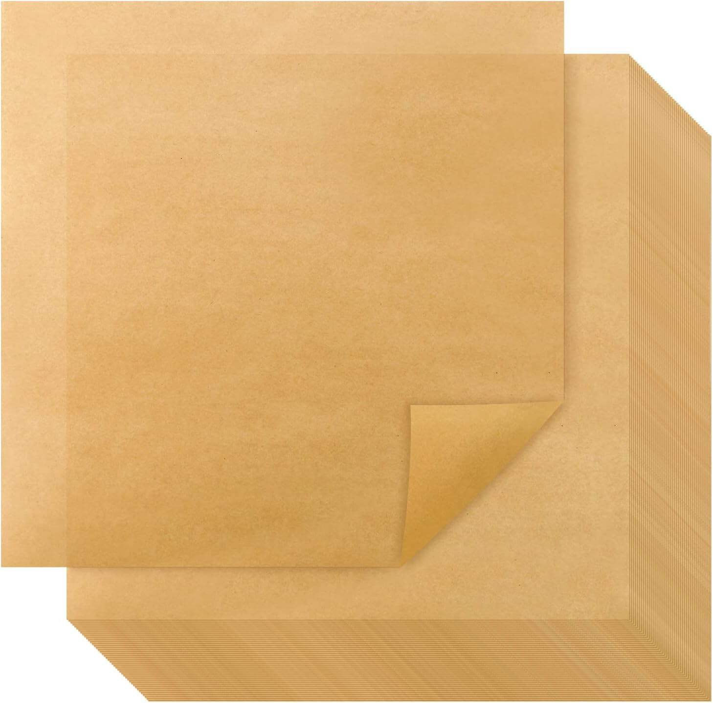 Parchment paper sheets.