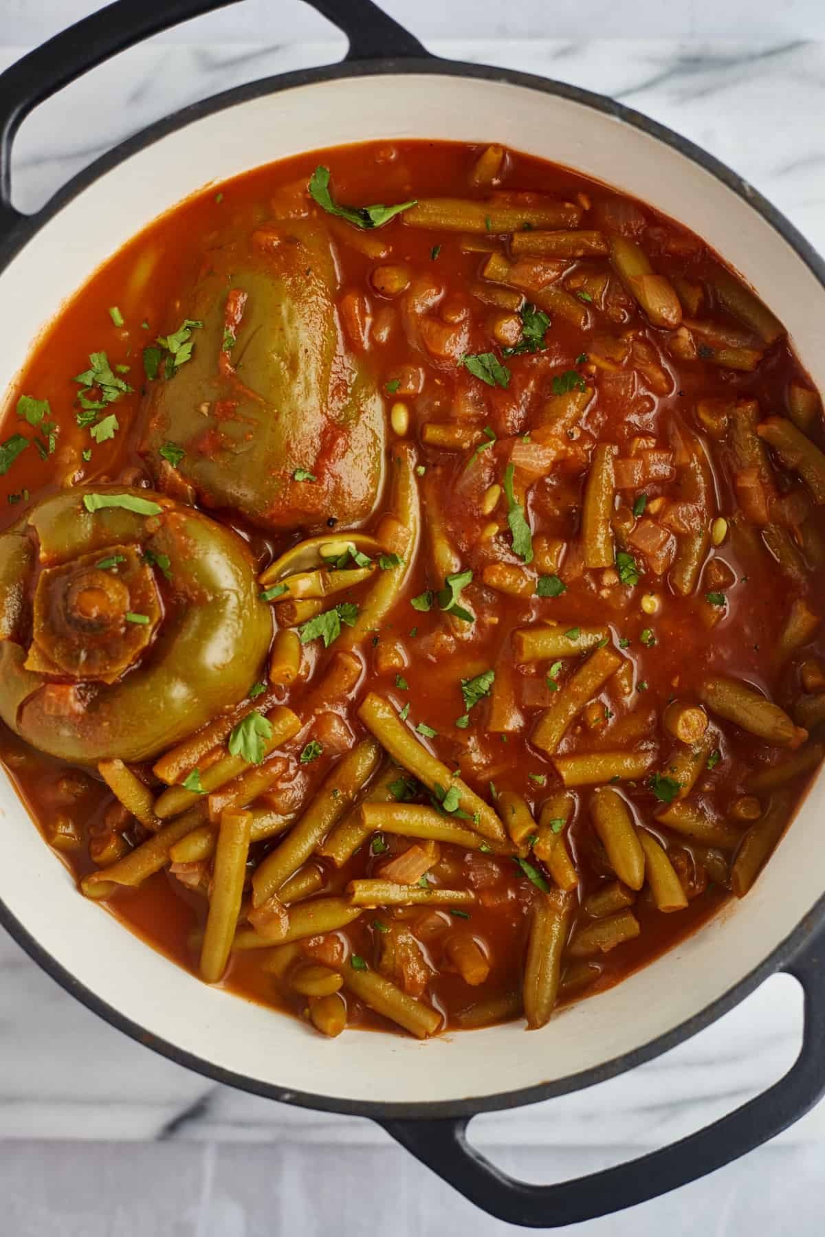 Fasooliya: Egyptian Green Bean Stew