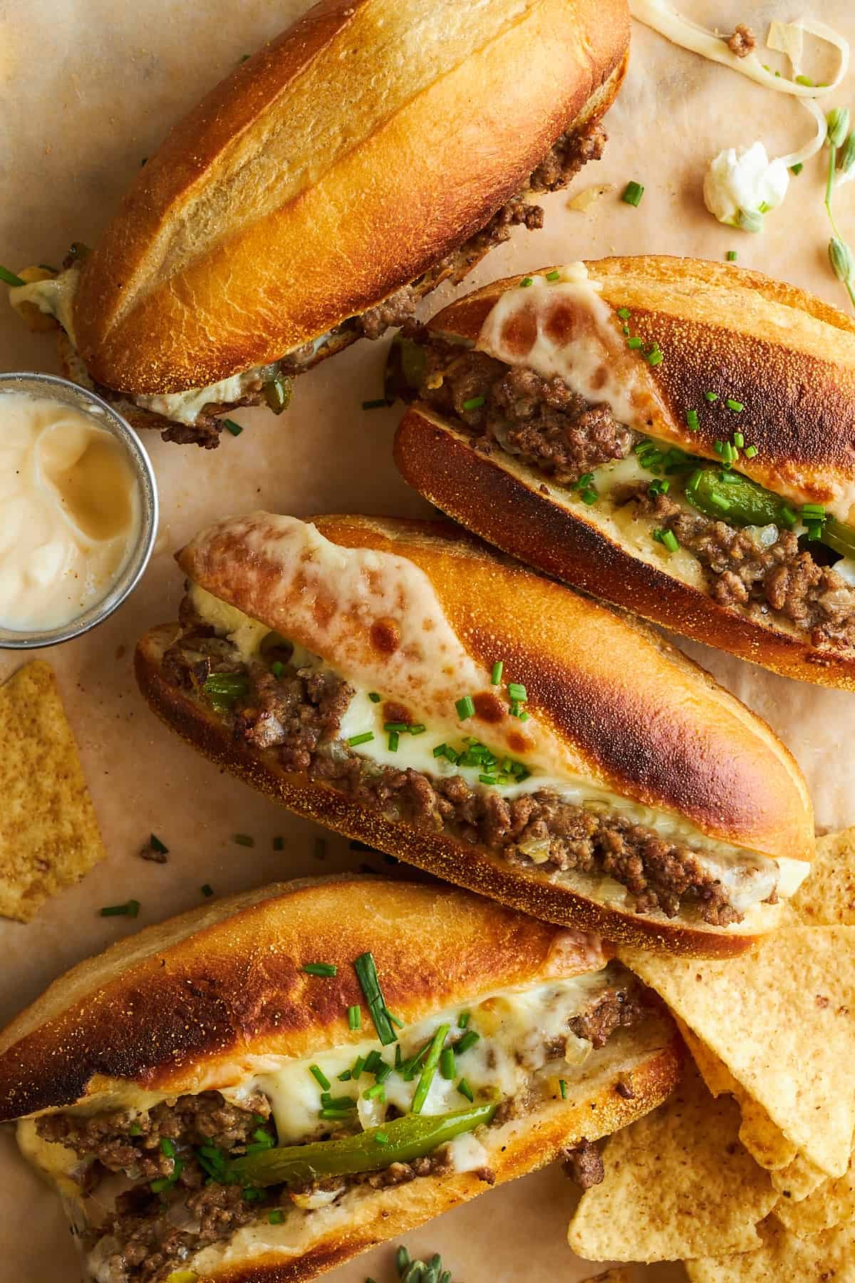Ground Beef Philly Cheesesteak at the Table