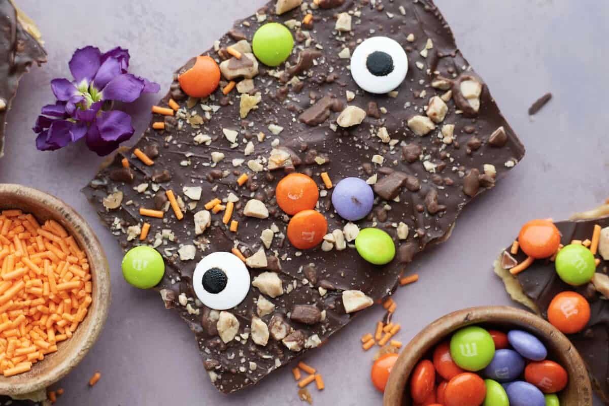 Halloween Crack Candy at the Table