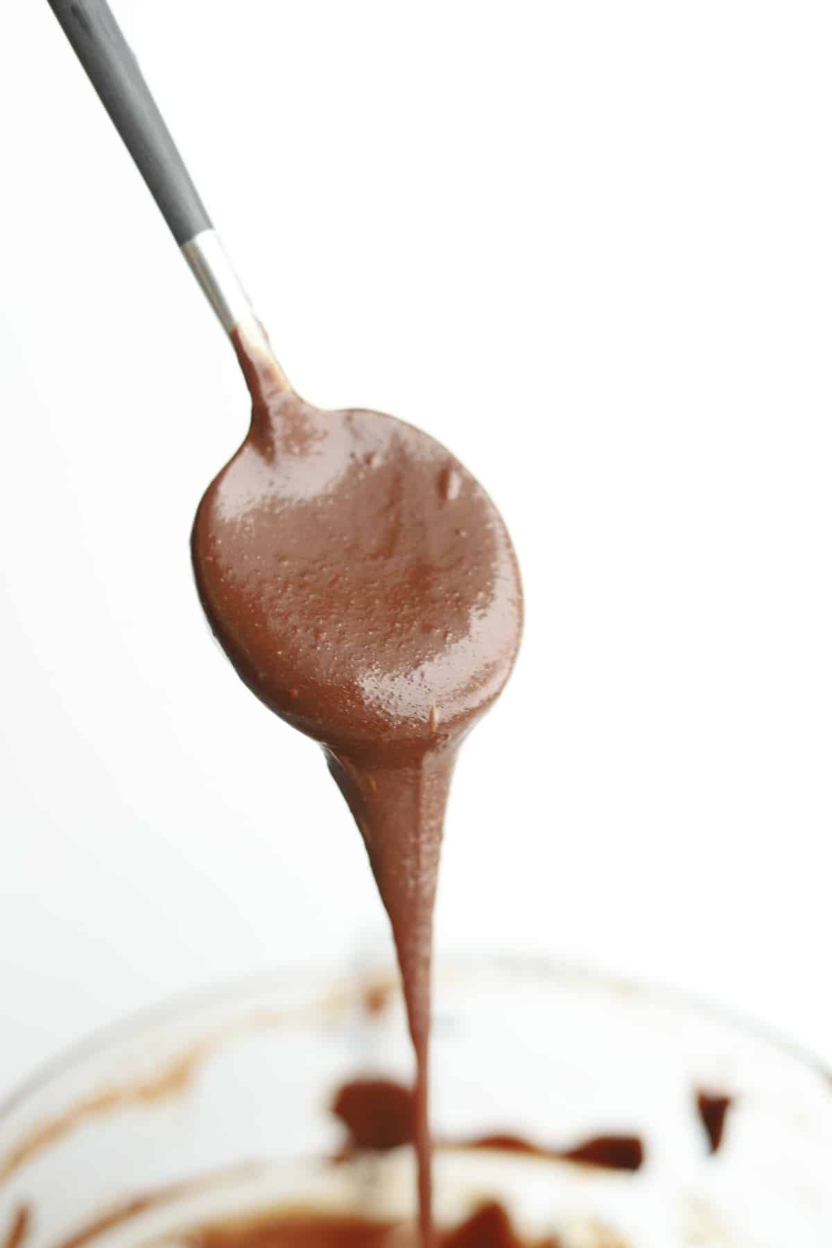 spoonful of from-scratch nutella