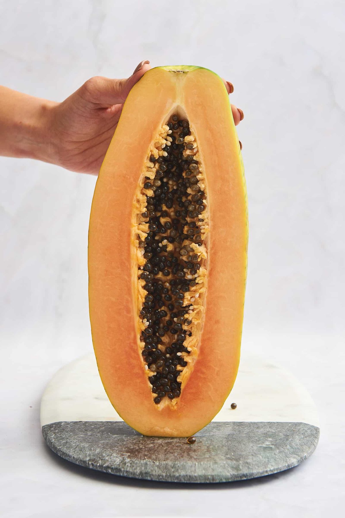 How to Cut a Papaya at the Table