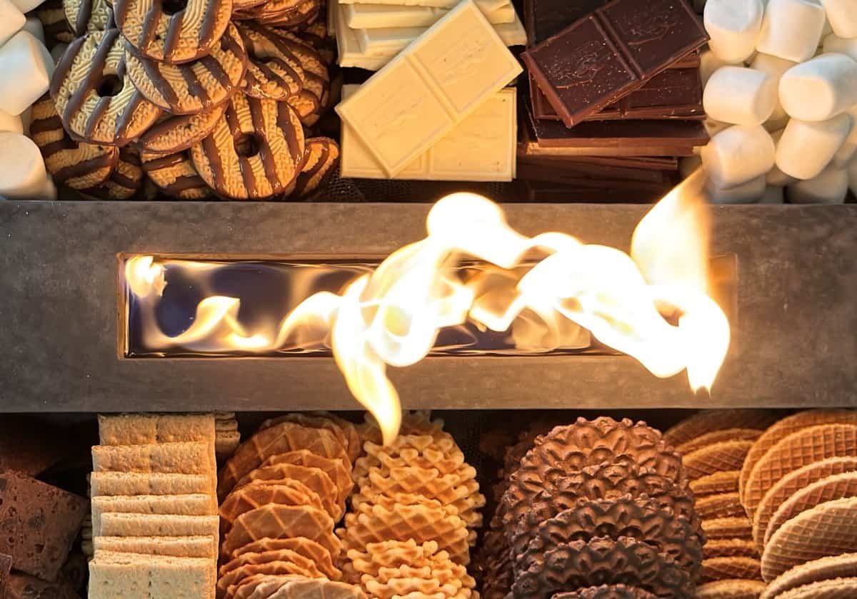 Indoor S’mores Board at the Table