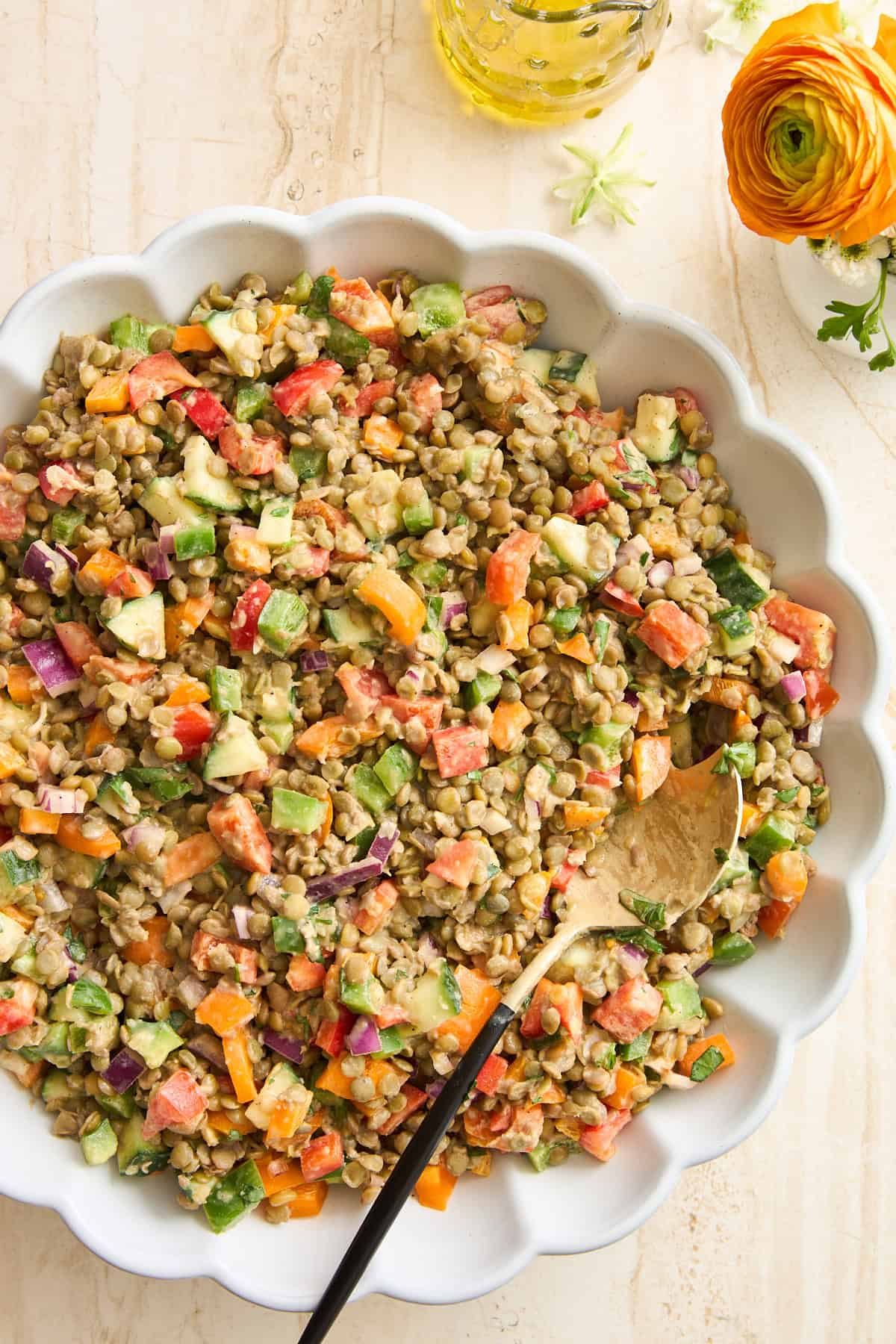 Lentil Salad dish