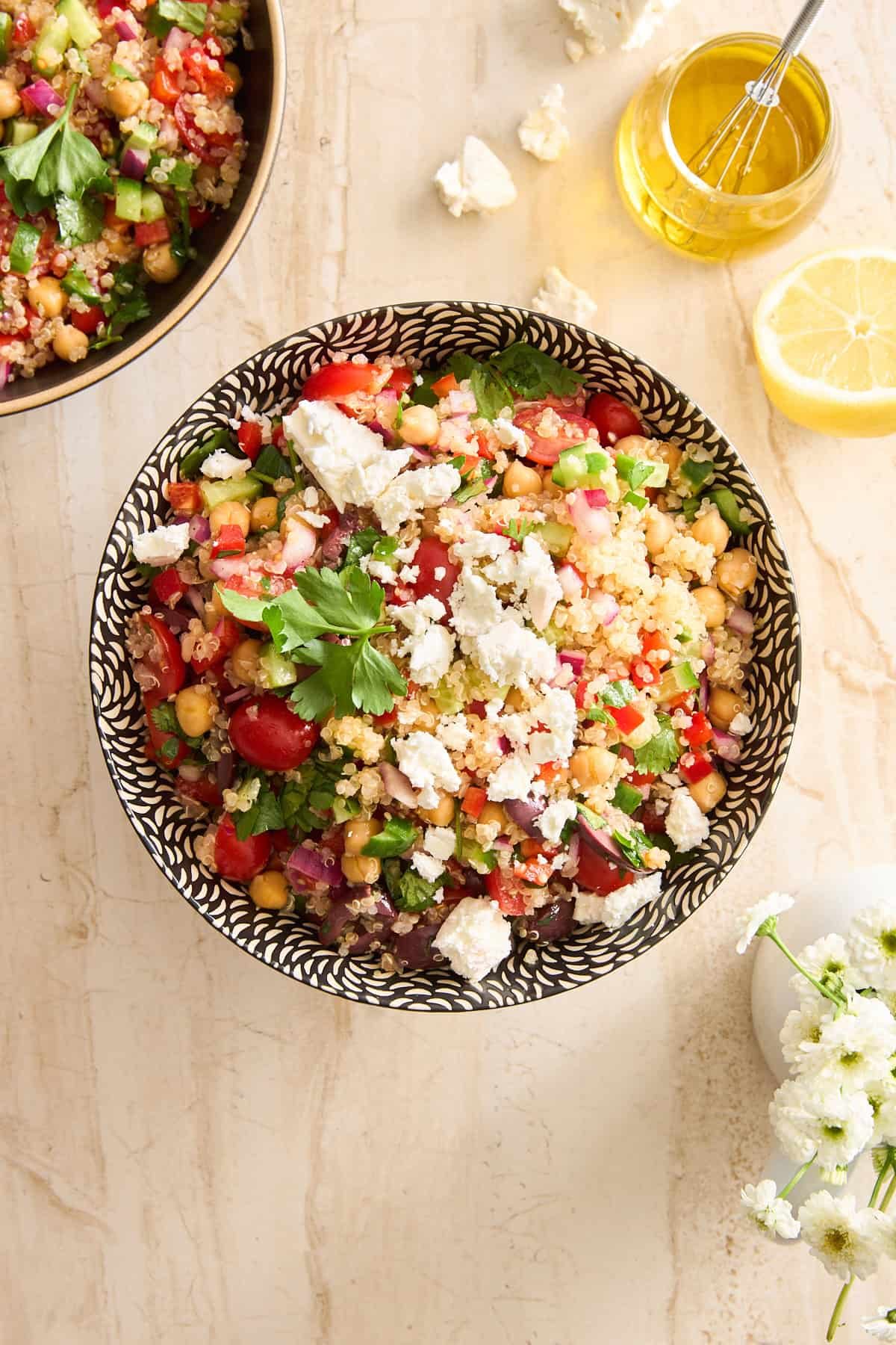 Mediterranean quinoa salad