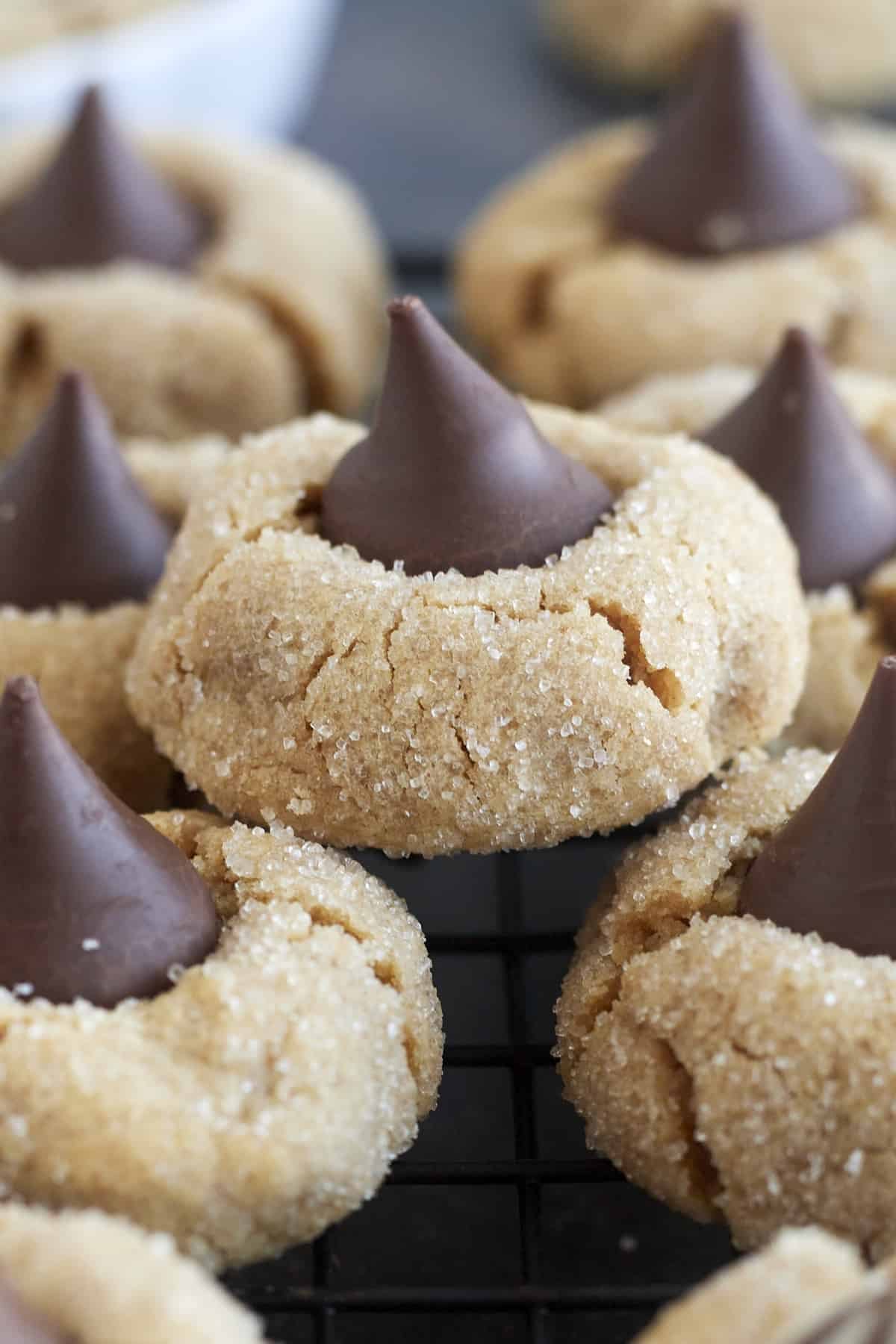 Peanut butter blossom cookies.