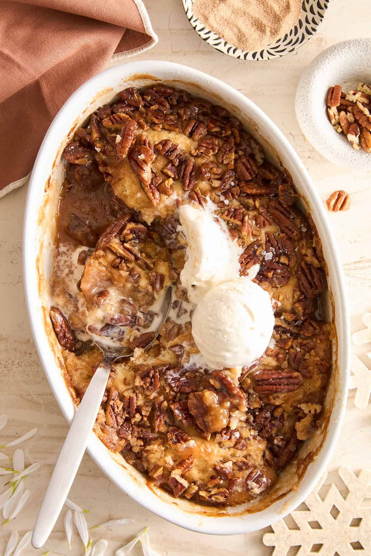 Pecan Cobbler at the Table