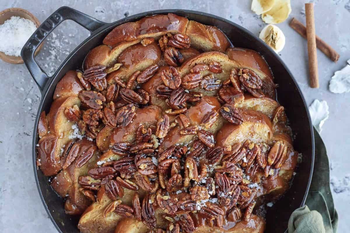 Pecan Pie French Toast at the Table