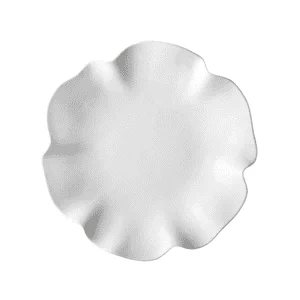 White Ruffle 16" Platter.