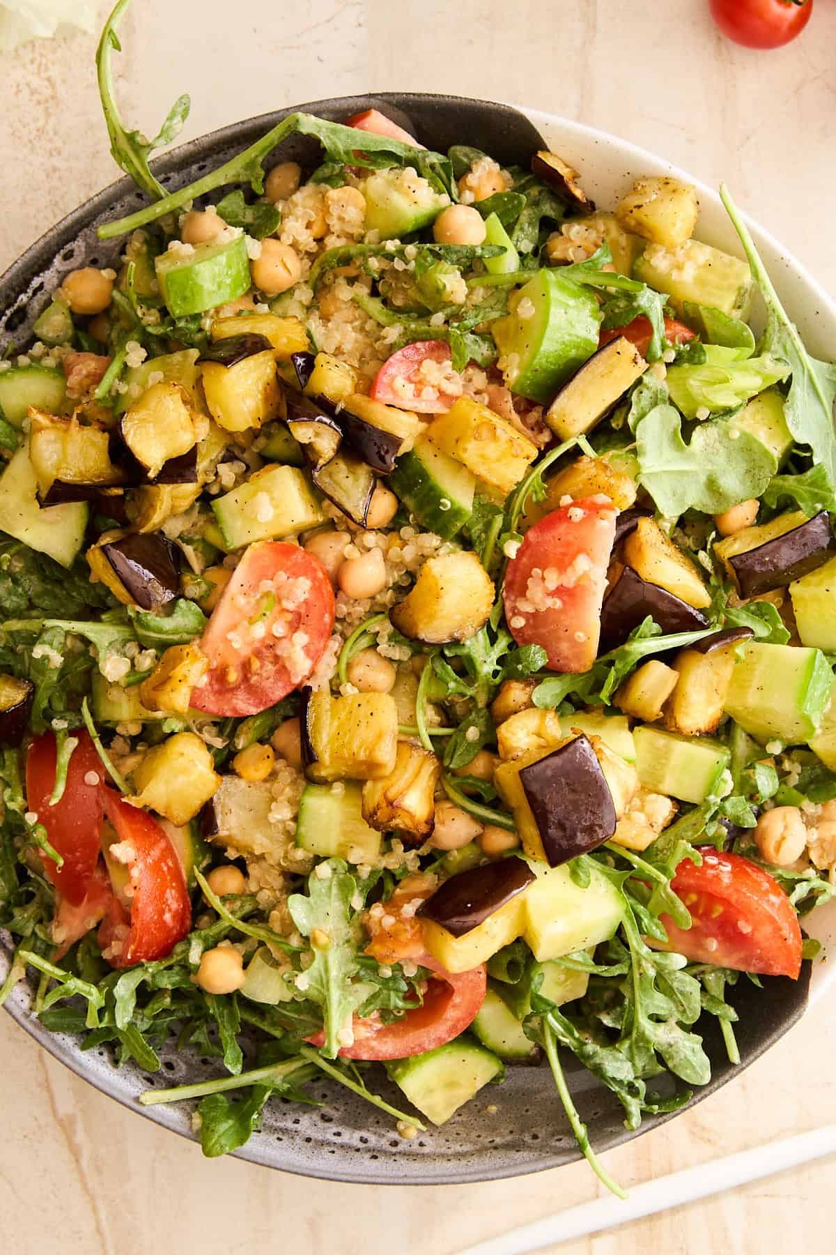 Vegan Roasted Eggplant Salad