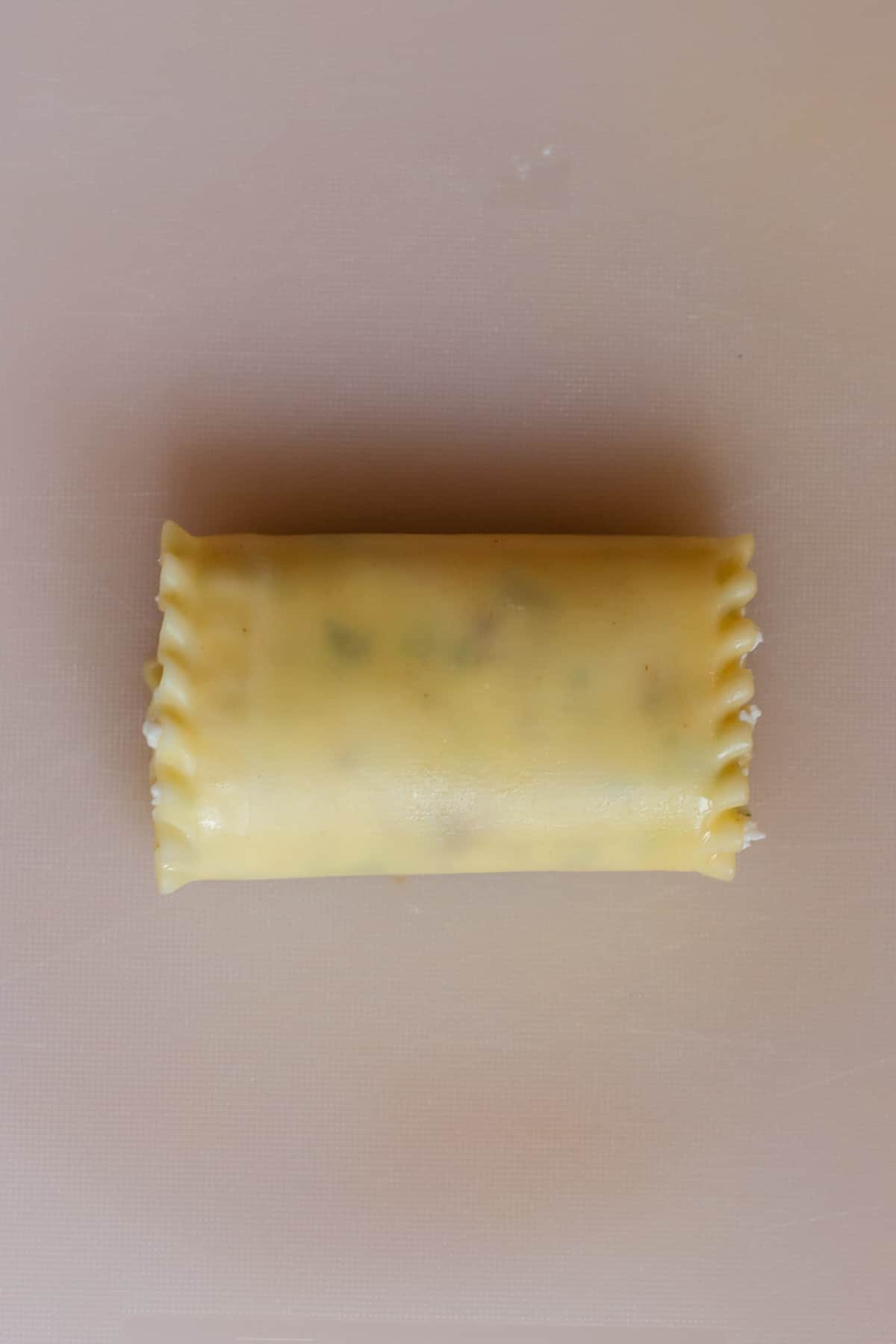 a lasagna noodle roll