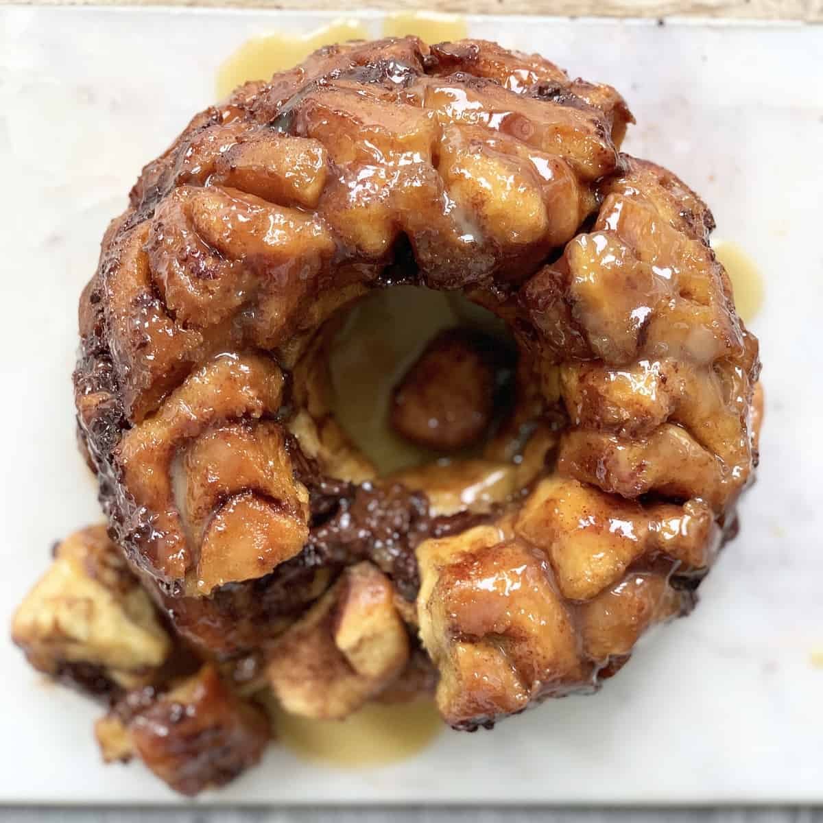 S’mores Cinnamon Roll Monkey Bread at the Table