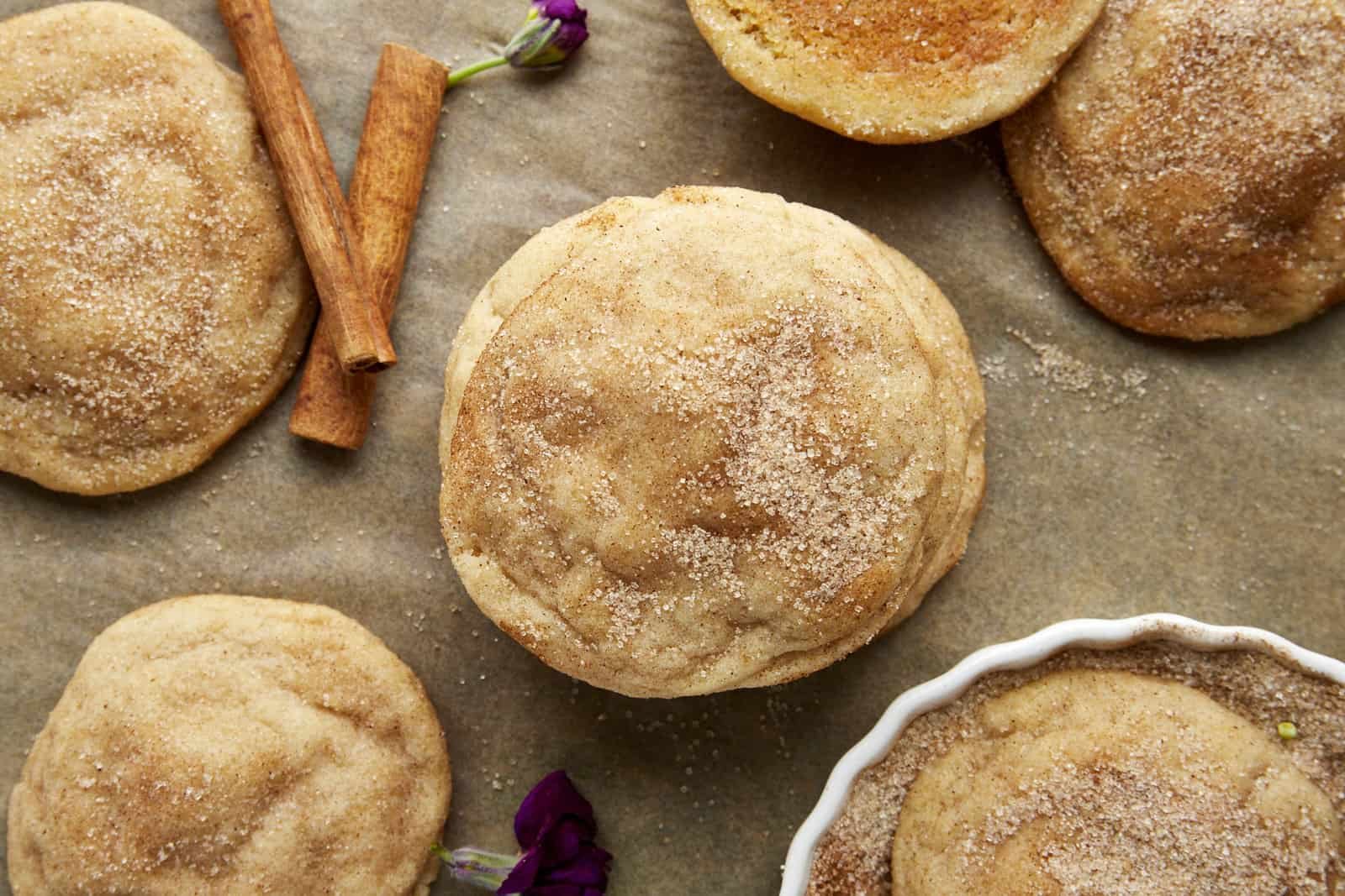 Soft snickerdoodle cookies.