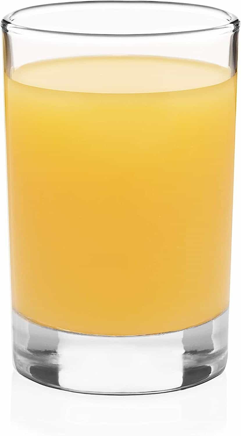 Small juice or shooter glass.