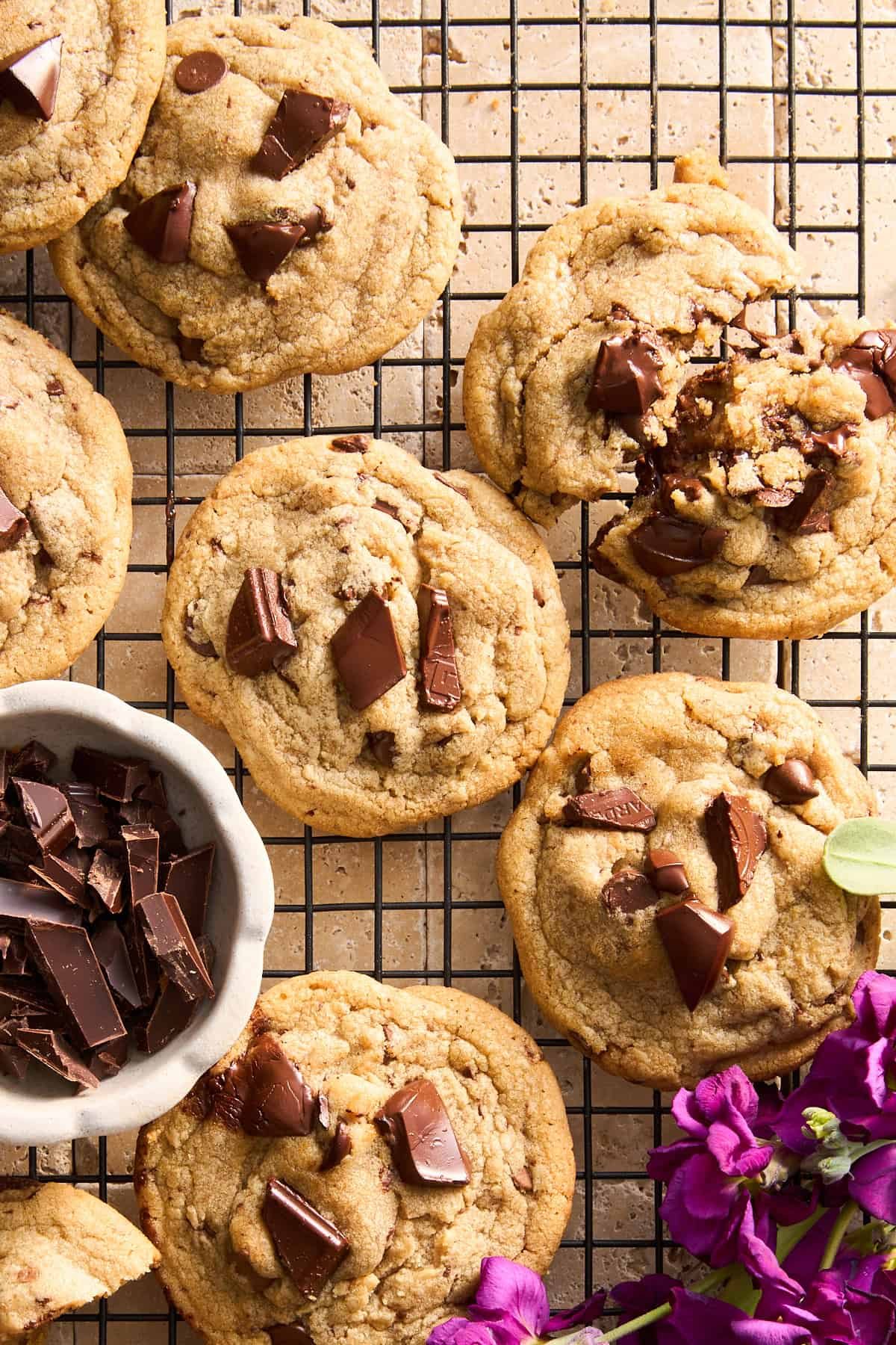 The FINEST Browned Butter Chocolate Chip Cookies