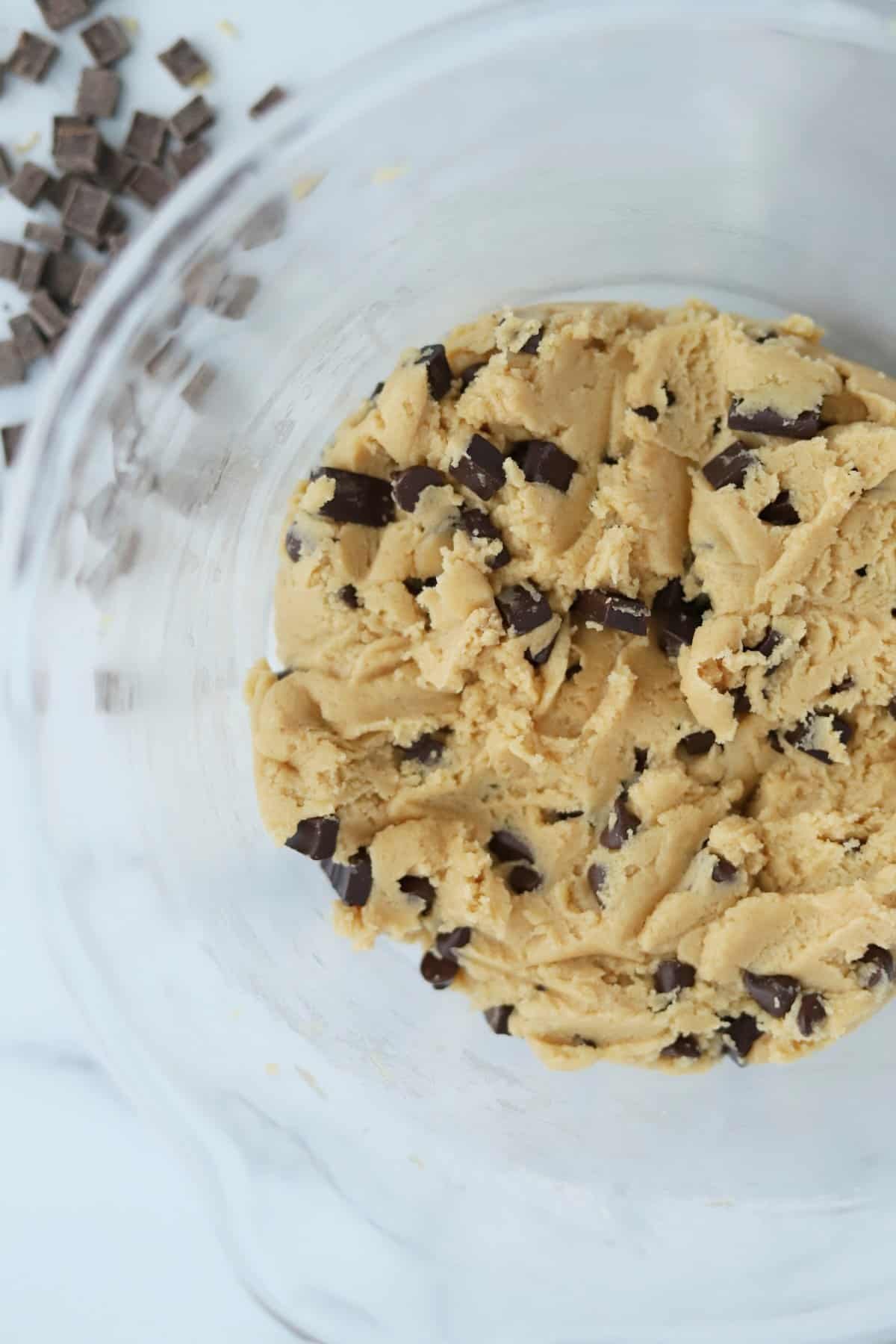 chewy chocolate chip cookie dough.