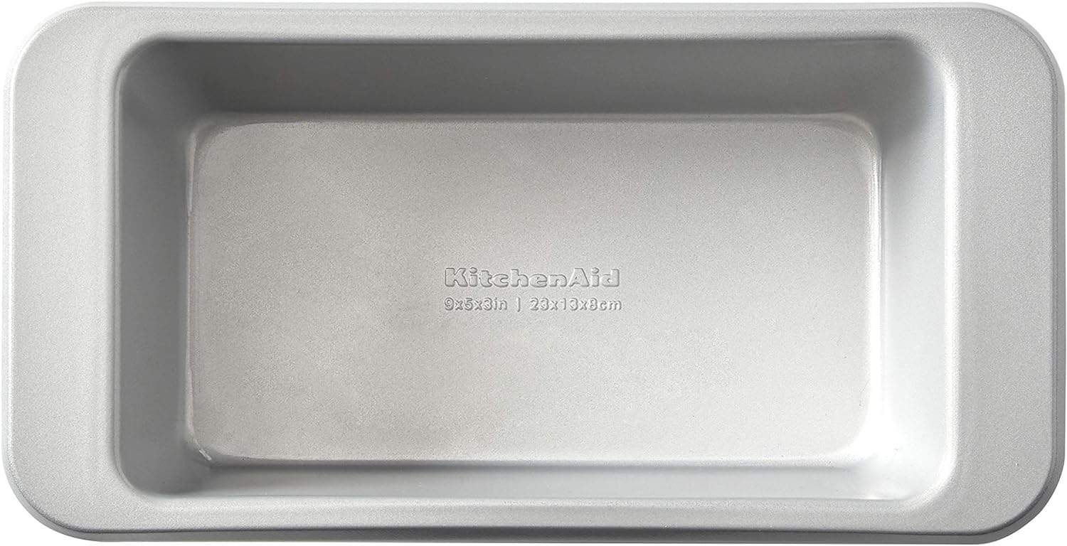 Silver loaf pan.
