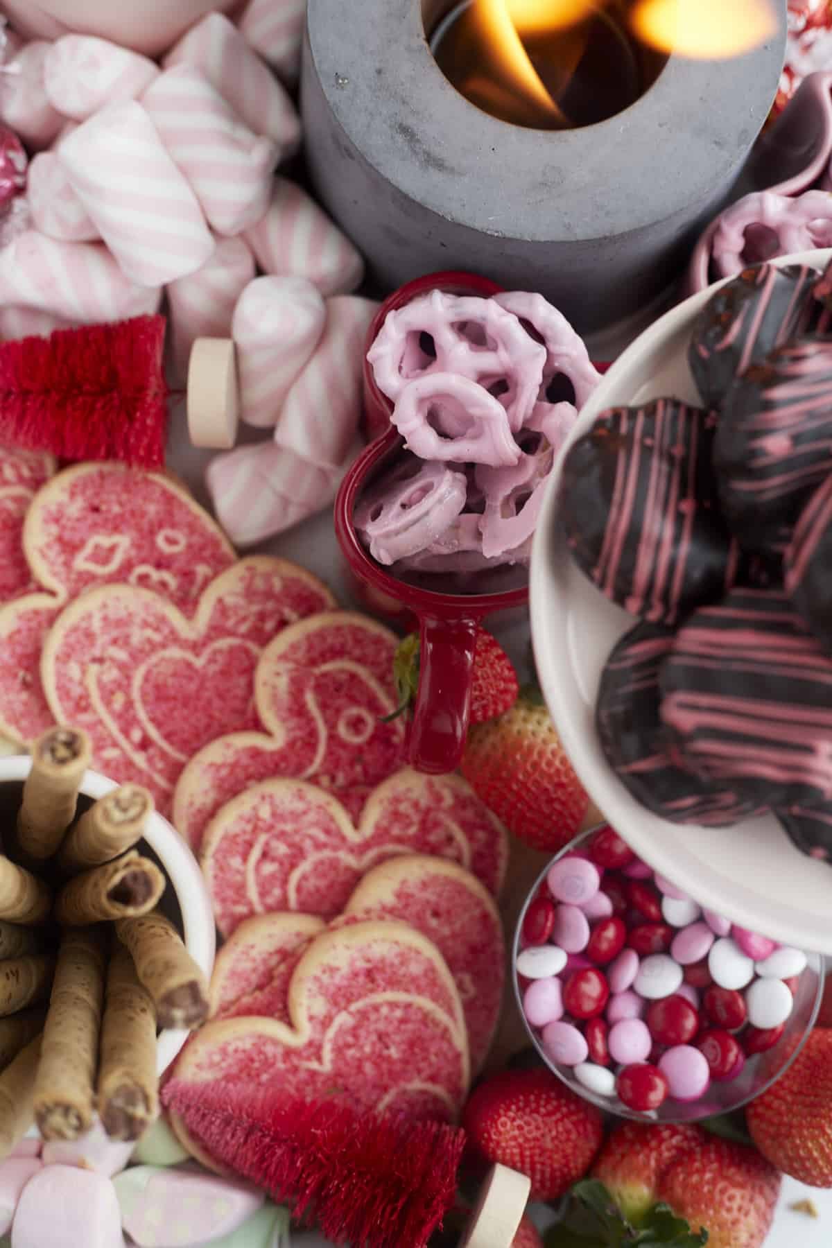 valentine's charcuterie board