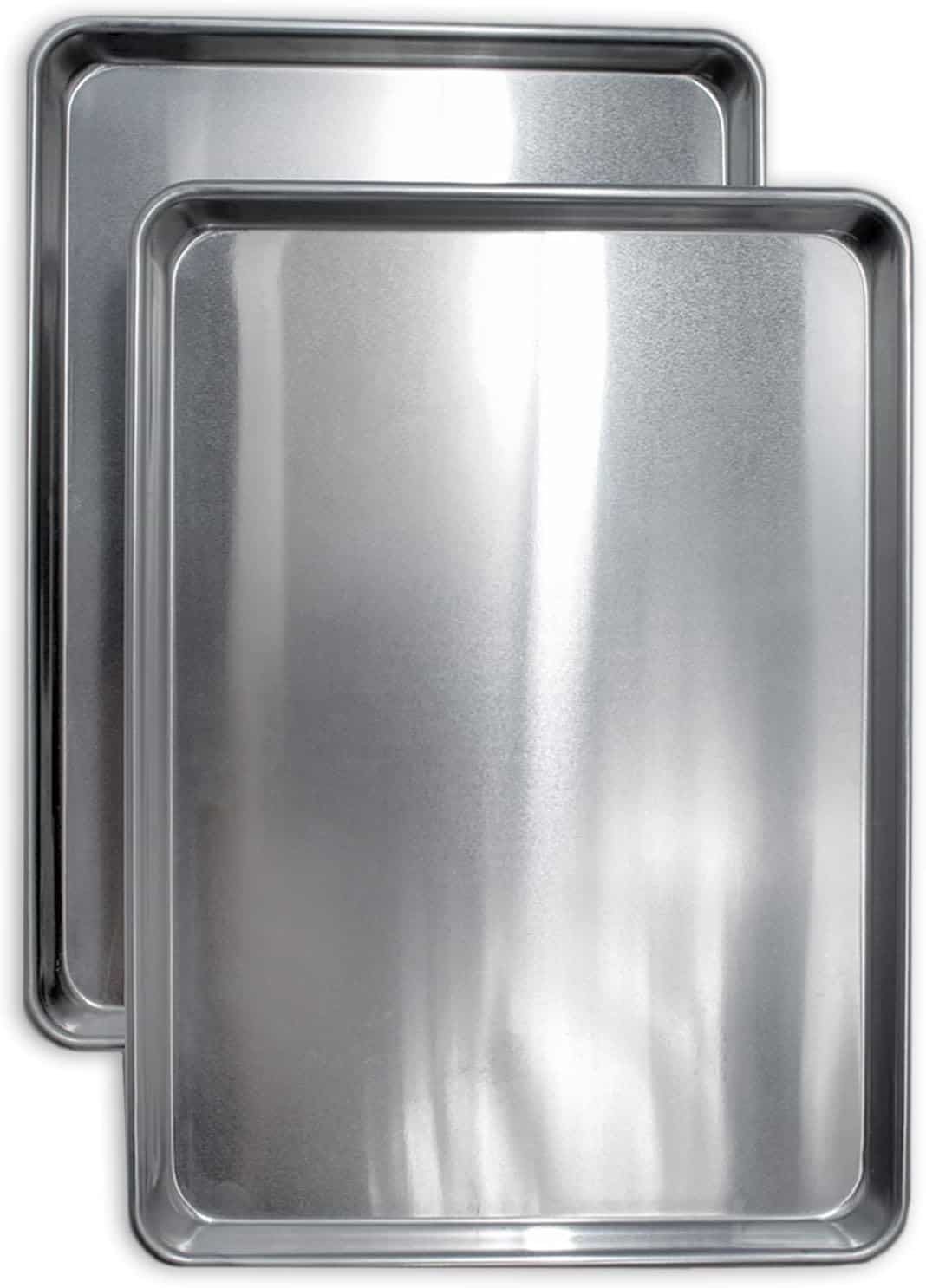 Large rimmed baking sheets.