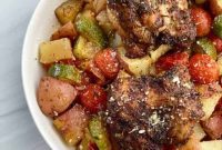 One-Pan Roasted Chicken & Vibrant Veggies
