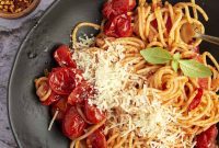 Sheet Pan Spaghetti Bake