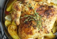 Golden Roasted Chicken with Garden Fresh Vegetables