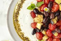 Charred Eggplant & Tomato Medley with Cooling Yogurt