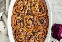 Decadent Caramel Chocolate Chip Cinnamon Swirls
