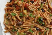 One Pot Whole Wheat Puttanesca