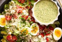 Hearty Cobb Salad with Zesty Green Goddess