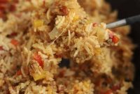 Golden Baked Rice-Filled Peppers