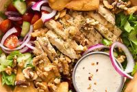 Dreamy Whipped Feta Chicken Salad