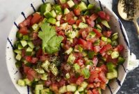 Egyptian Countryside Cucumber Tomato Salad