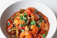 Hearty Tomato Shrimp Bake