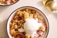 Golden Oat Crumble Strawberry Bake